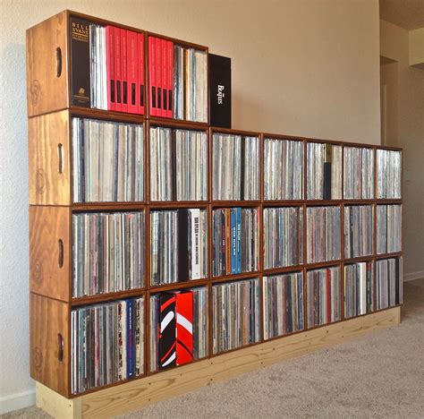 vinyl record storage shelves